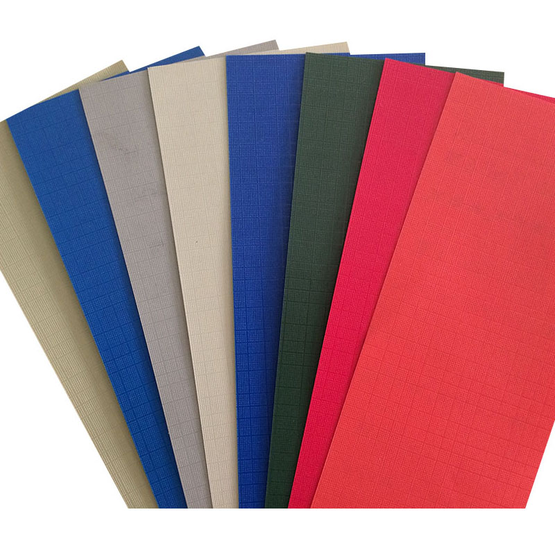 Cross Texture PVC Binding Paper for notebook cover Waterproof