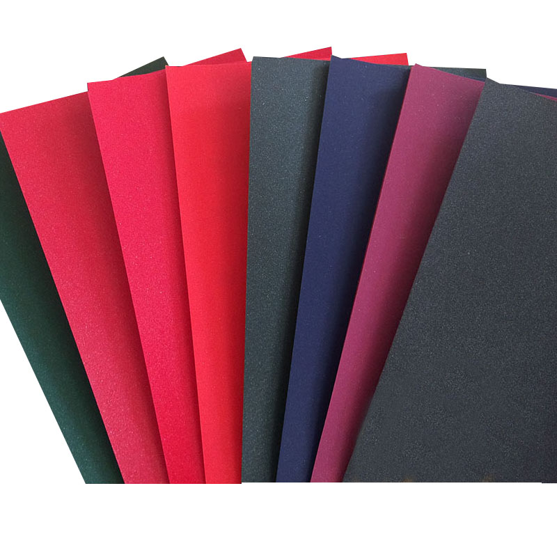 Pearly Shinning PVC Coated Paper for certificate binding cover Colour customized